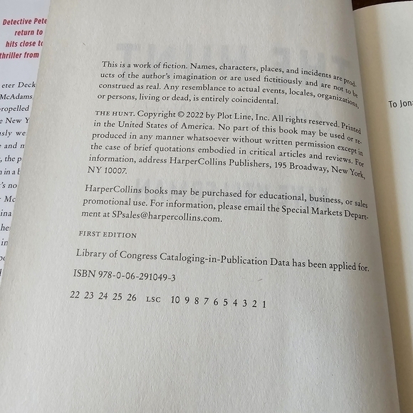 The Hunt (Peter Decker and Rina Lazarus Series, Book 27) Book by Faye Kellerman - Picture 8 of 10